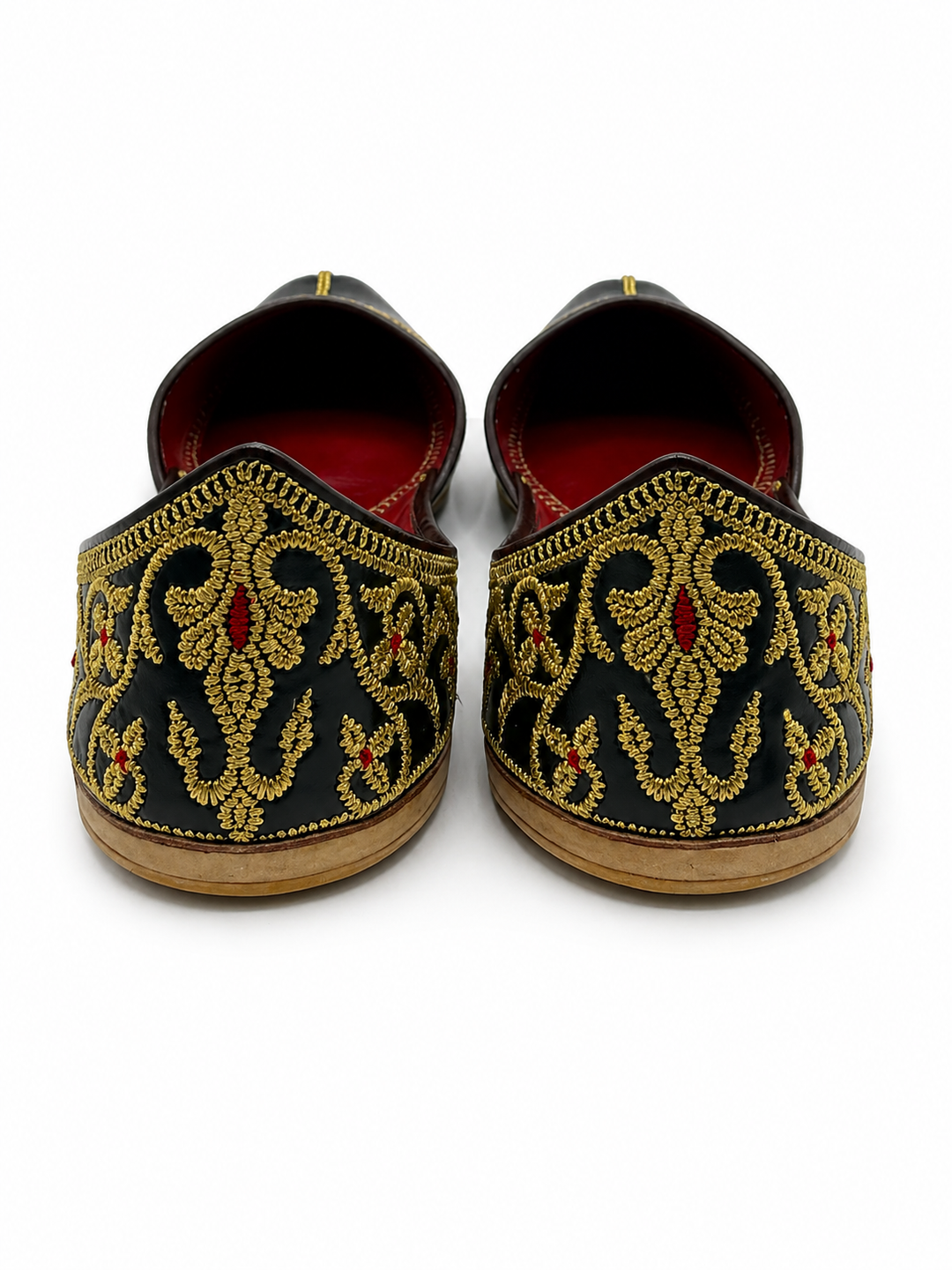 Black Gold Zardozi Khussa – Premium Handcrafted